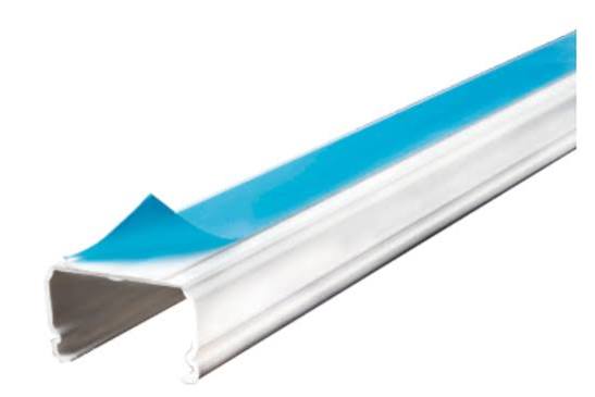 CANALETA PVC AUTOADERIBLE P/ CABLE 2mts. 20 x 17