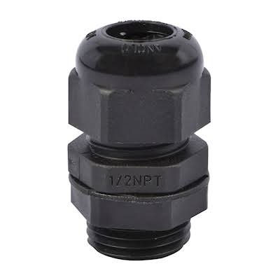 CONECTOR GLANDULA 1/2 NEGRO