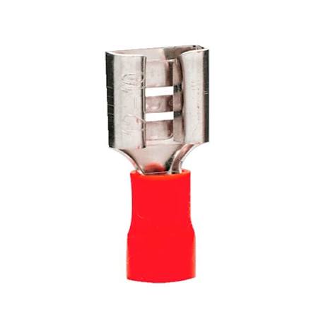 TERMINAL .250 HEMBRA ROJA (5 PZ)